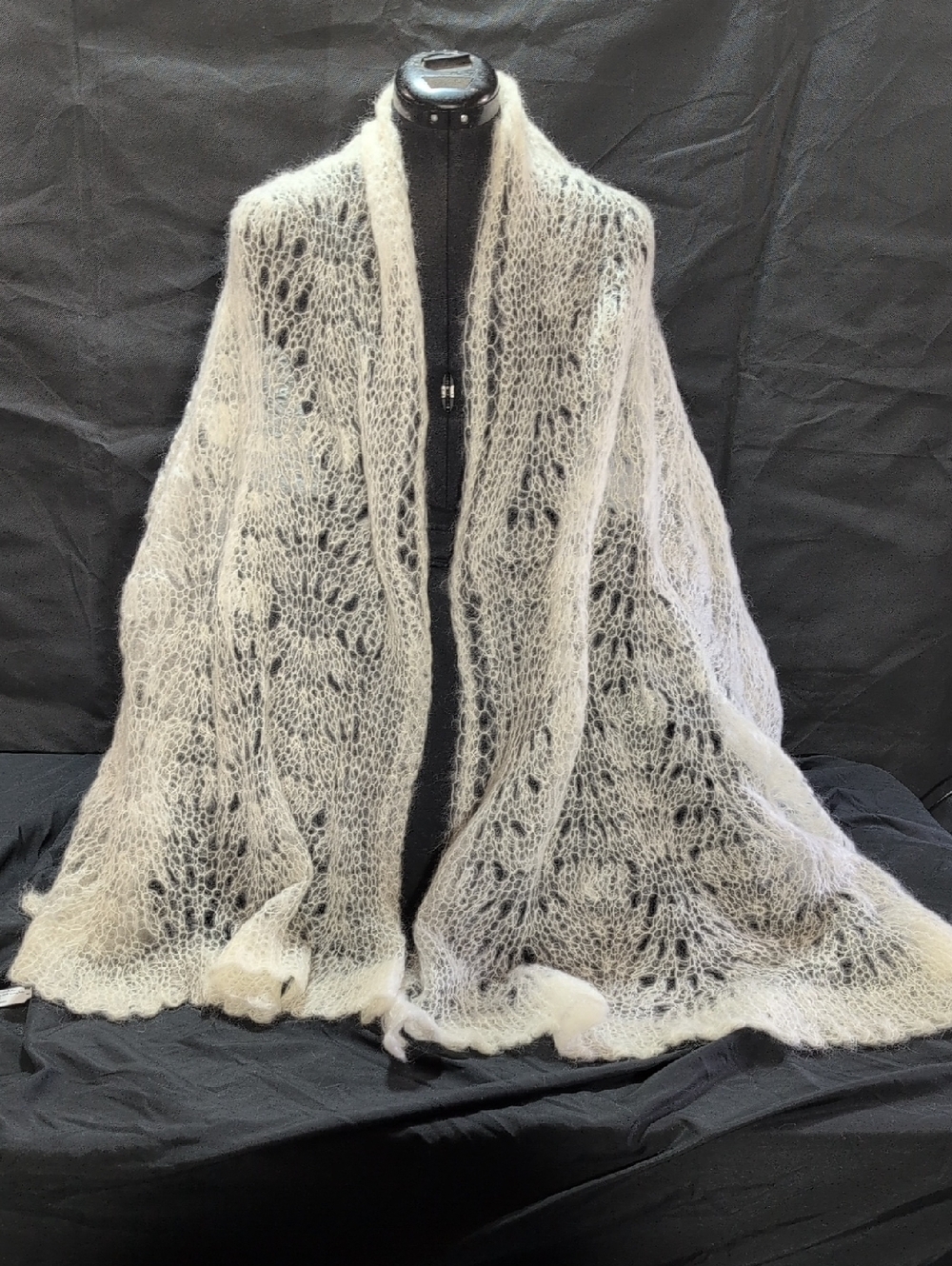 Long Rectangular Mohair Shawl